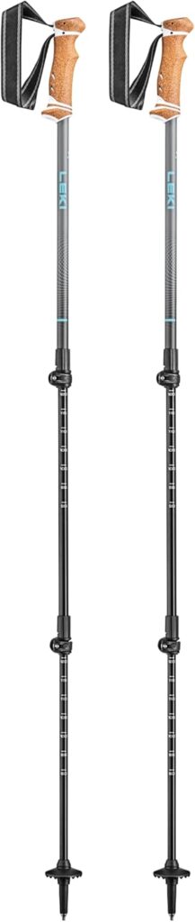 LEKI Lhasa Aluminum Adjustable Lightweight Walking Poles for Trekking & Hiking