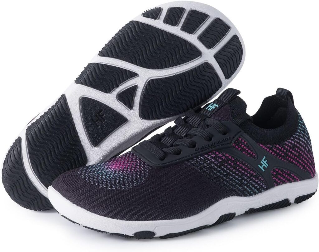 HF Vitality Healthy Ergonomic Supportive Barefoot Shoes, Zero Drop Sole, Wide Toe Box, Lightweight, Breathable Walking Sneakers Outdoor Running Footwear Unisex